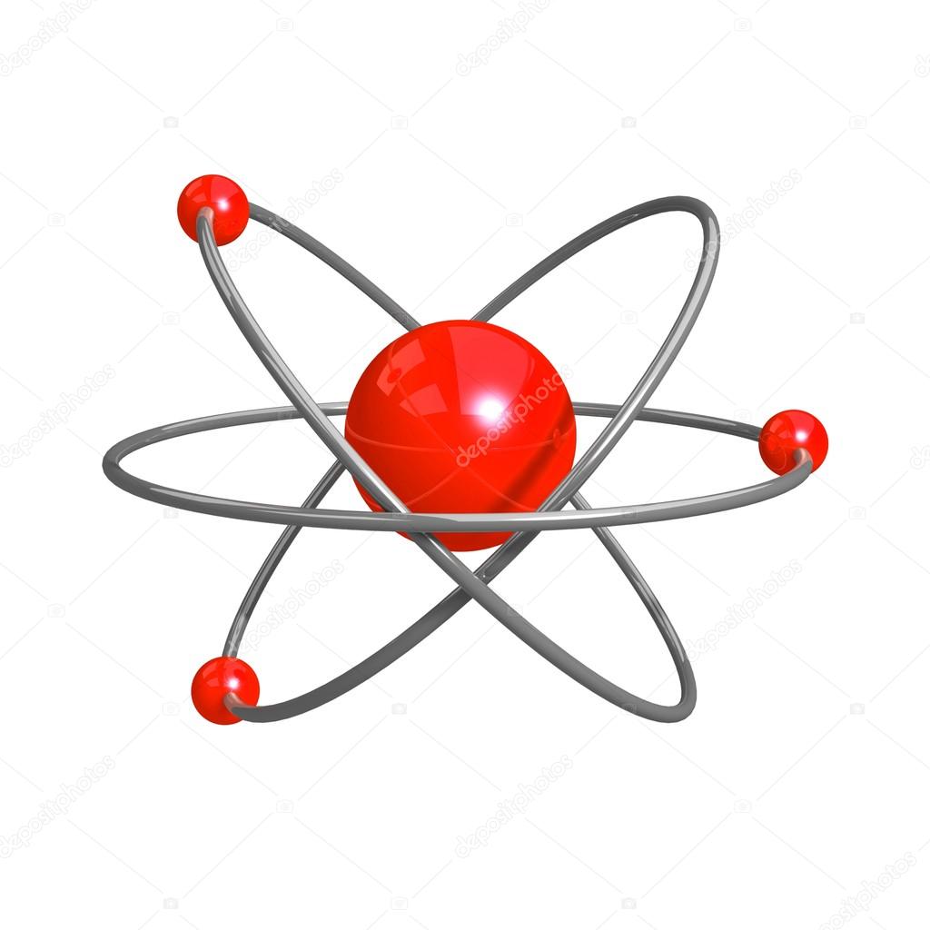 Digital illustration of atom