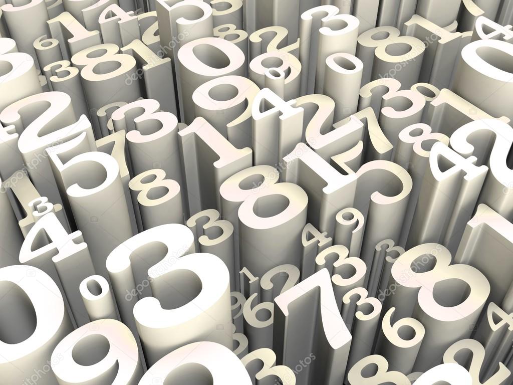 Numbers 3d background — Stock Photo © LovArt #66648097