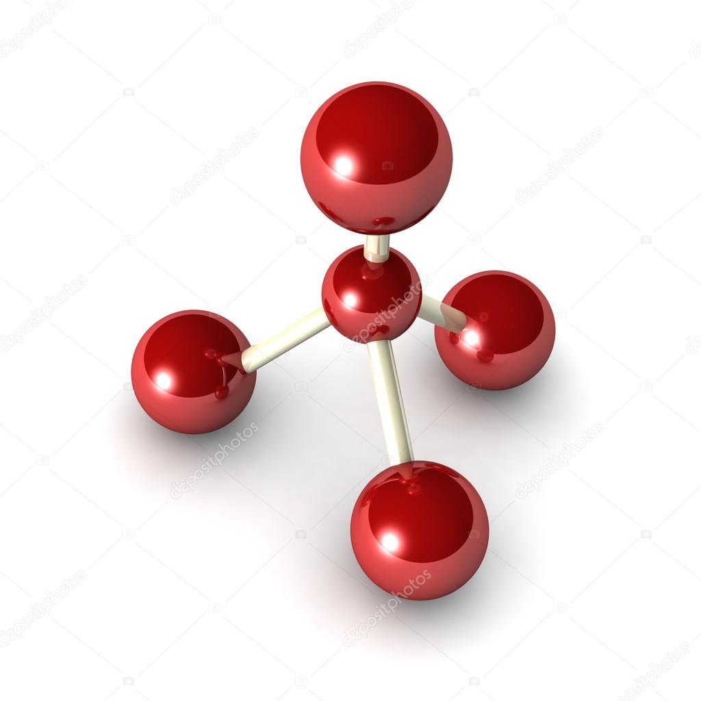Methane Molecule Model