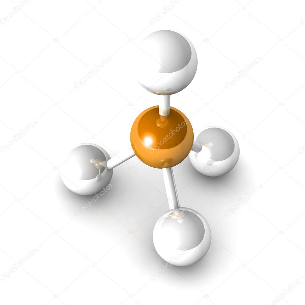 Methane Molecule Model