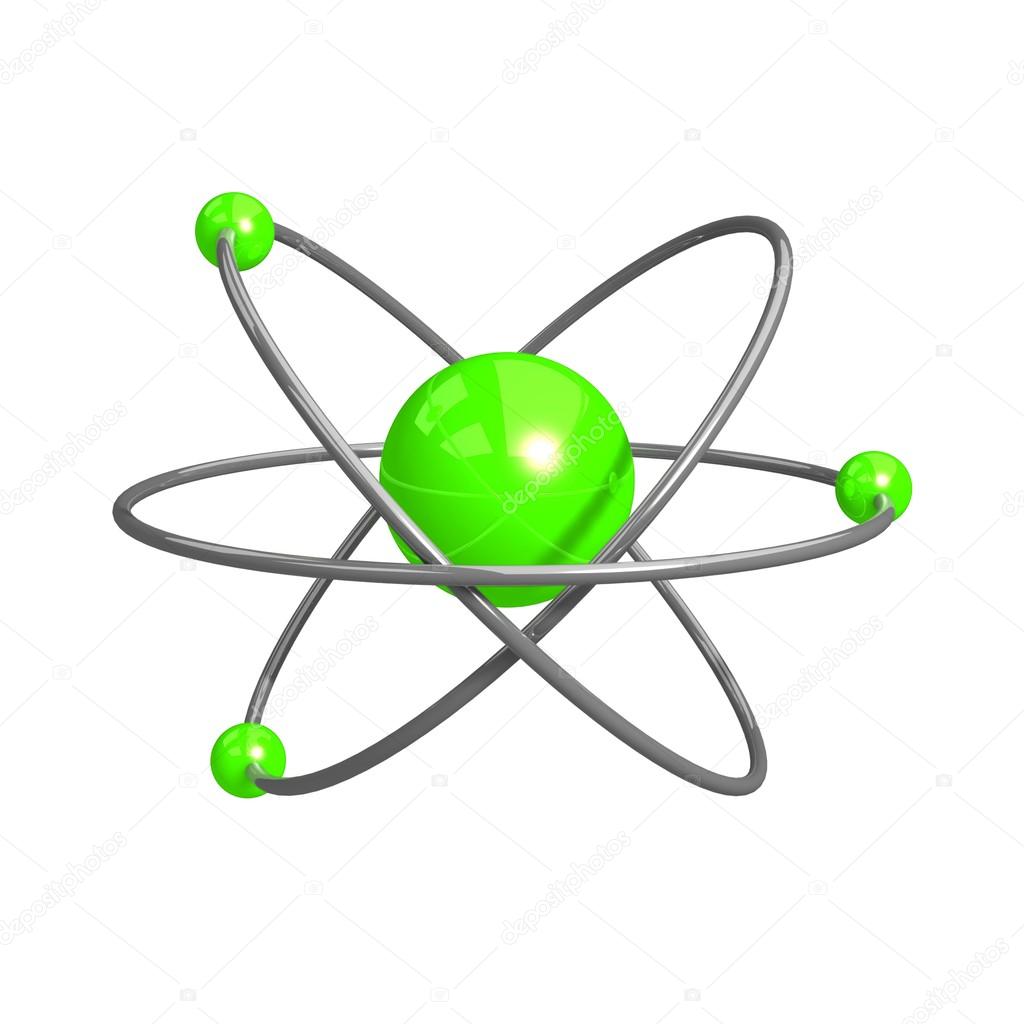 Digital illustration of atom