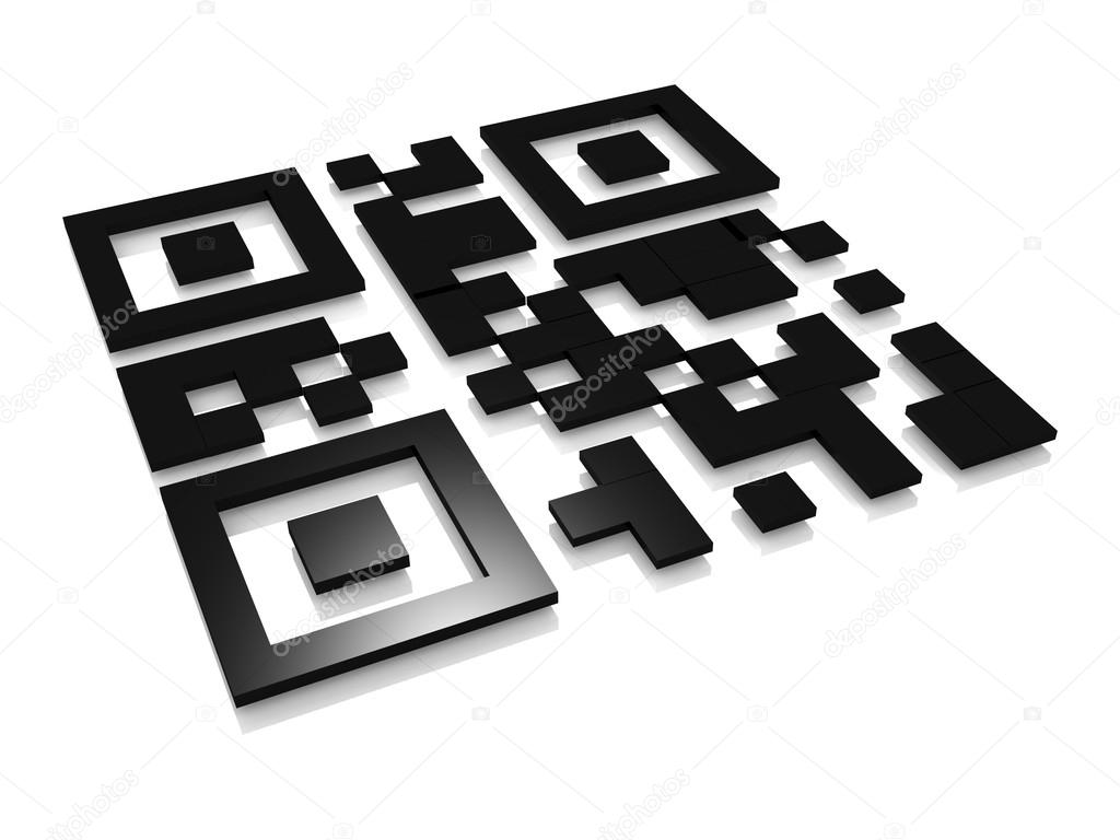 sample qr code isolated