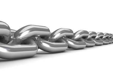 single chain link isolated clipart