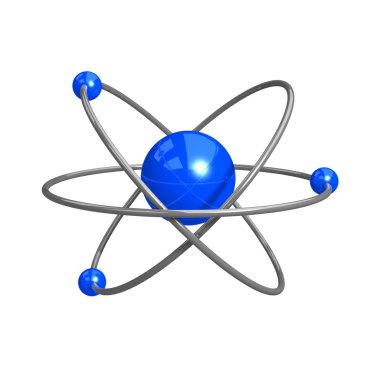 Atom dijital illüstrasyon