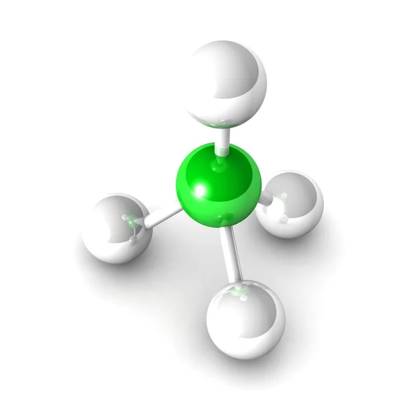 Молекула метану модель — стокове фото