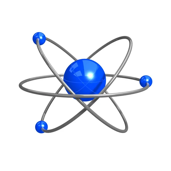 Digitale Illustration des Atoms — Stockfoto