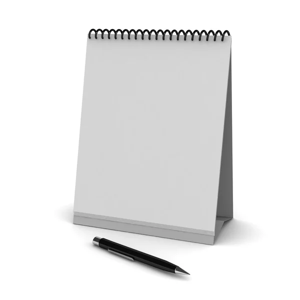 White empty calendar — Stock Photo, Image