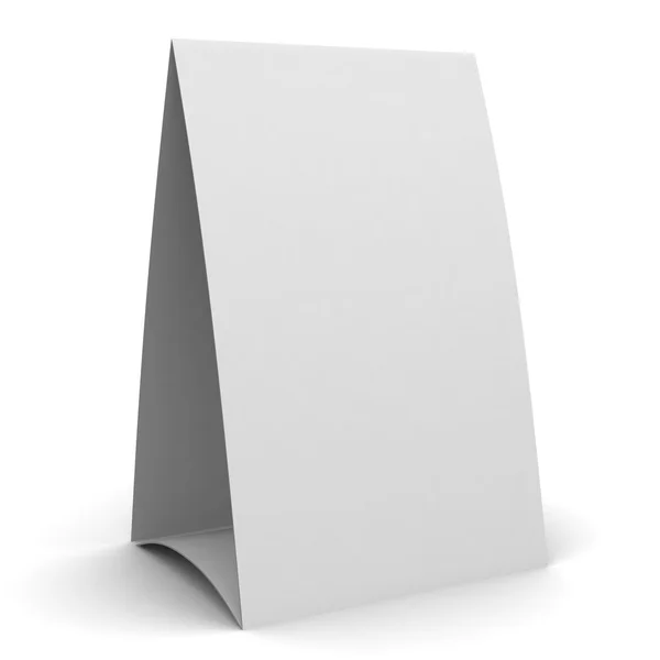 Blank Table Tent — Stock Photo, Image