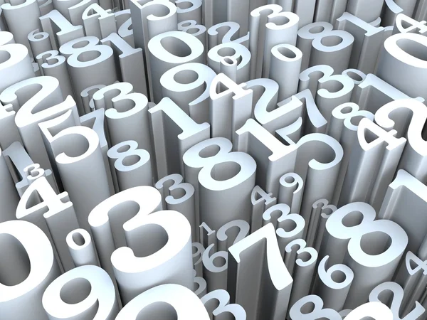 numaraları 3d arka plan