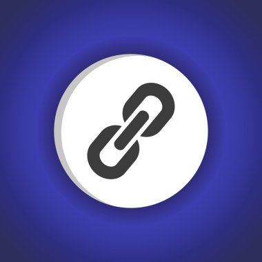 Zincir işareti iletişim web simgesi