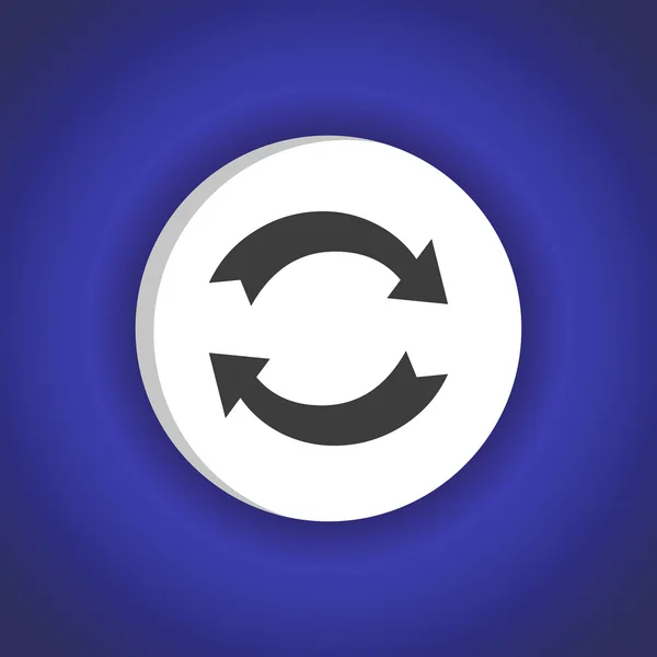 Flèches de rotation en cercle — Image vectorielle