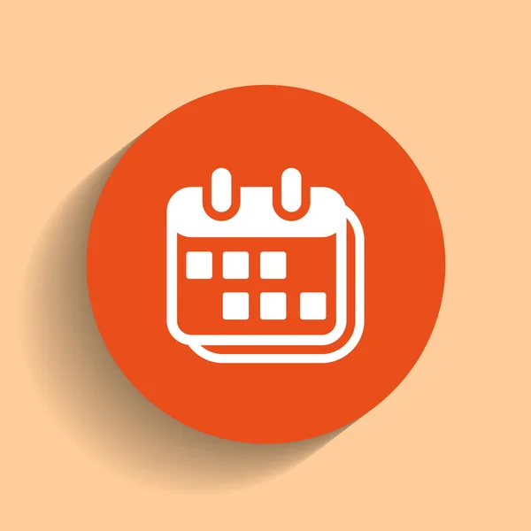 Calendario icono web — Archivo Imágenes Vectoriales