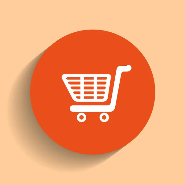 Shopping cart web icon — Stock Vector