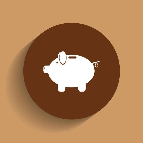 Piggy web icon — Stock Vector