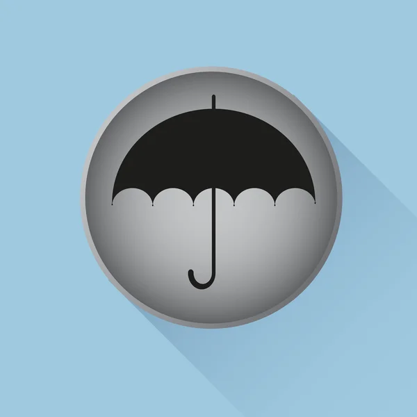 Icône web parapluie — Image vectorielle