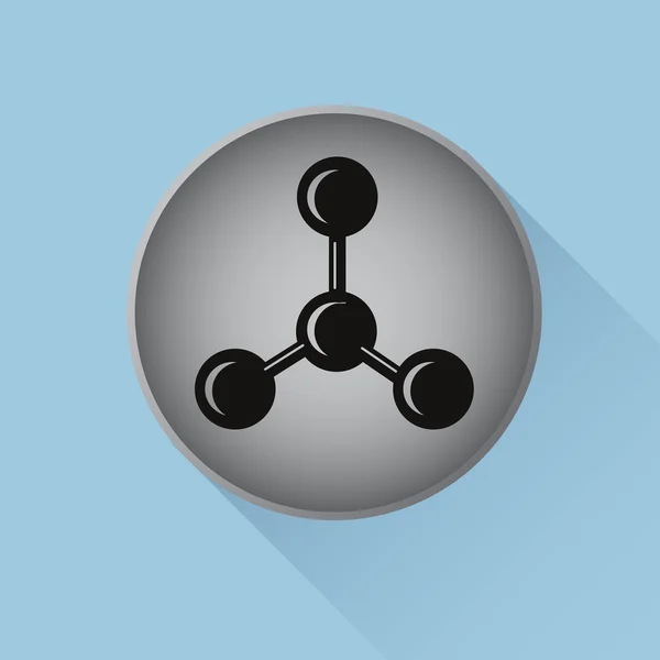 Icono web compuesto molecular — Vector de stock