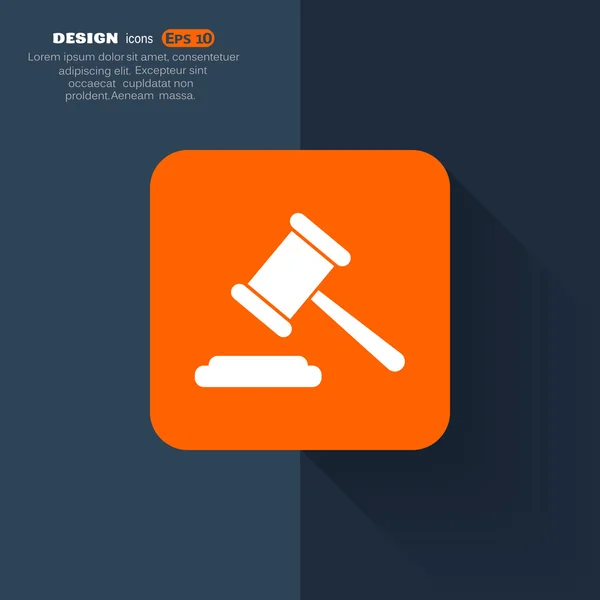 Law web icon — Stock Vector