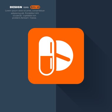 tıbbi hap işareti simgesi