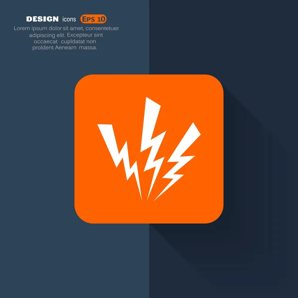 Web-ikonen lightning — Stock vektor
