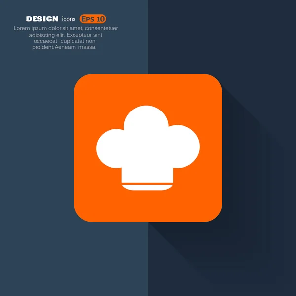 Chef cap icono — Archivo Imágenes Vectoriales