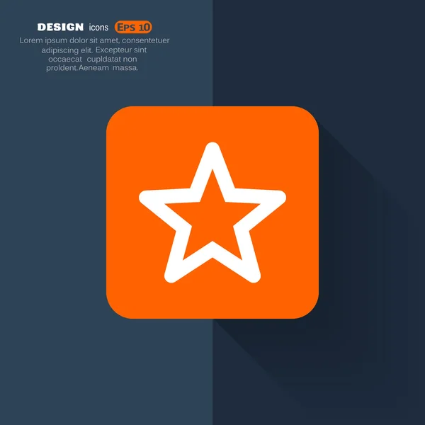 Star web icon — Stock Vector
