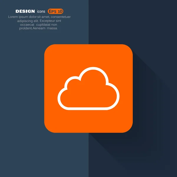 Cloud web icon — Stock Vector