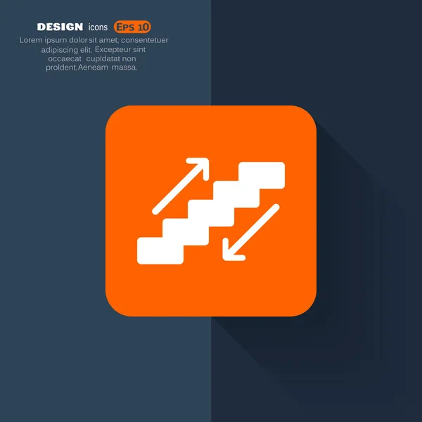 Staircase web icon — Stock Vector