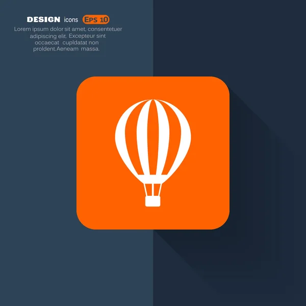 Ballon web pictogram. — Stockvector