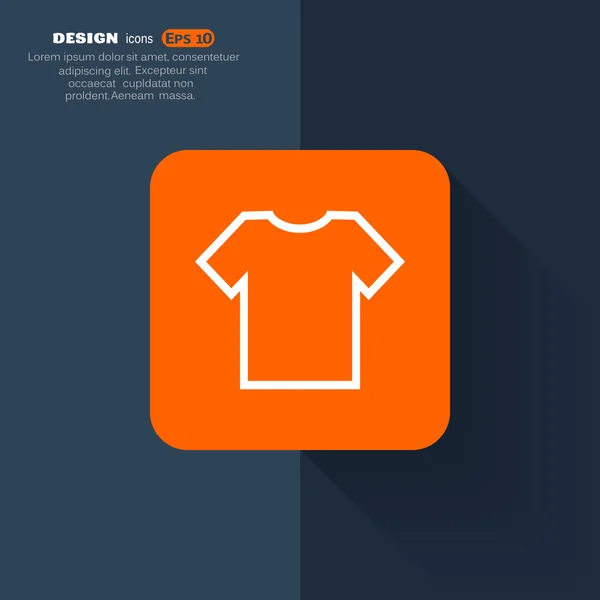 Icône simple T-shirt — Image vectorielle