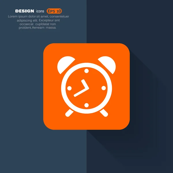 Clock Web icon. — Stock Vector