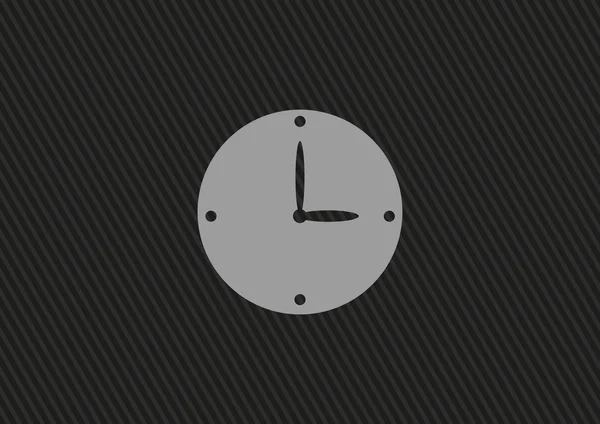 Horloge web pictogram. — Stockvector