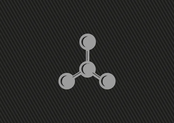 Molecular compound web icon — Stock Vector