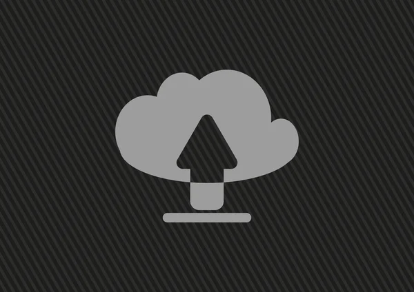 Cloud bestand upload web pictogram — Stockvector