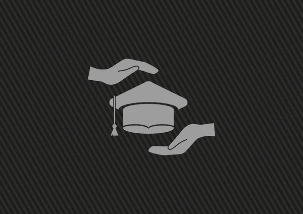 Chapeau de graduation étudiant — Image vectorielle