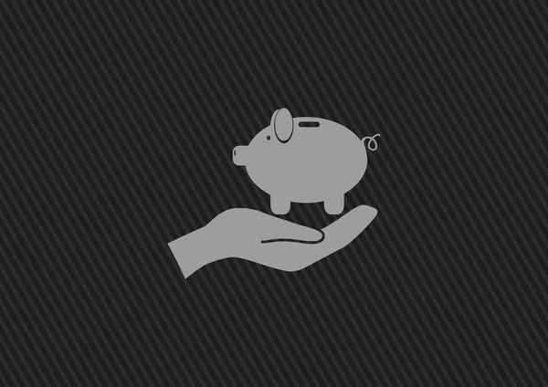 Icône web cochon — Image vectorielle