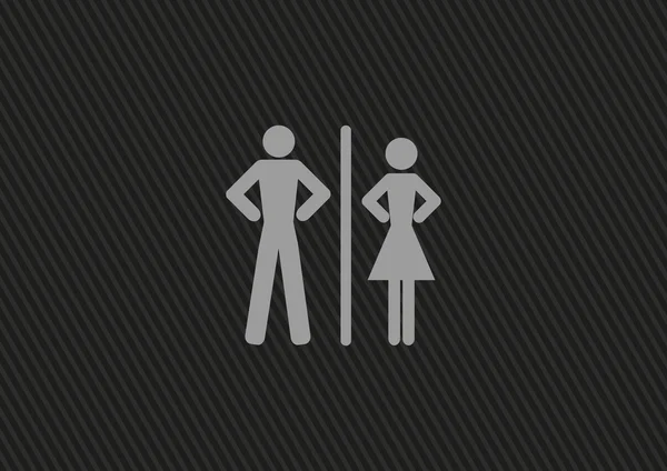 Icône homme et femme — Image vectorielle