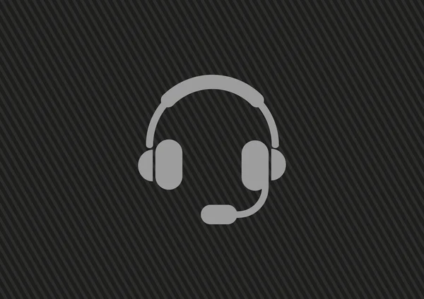 Auriculares icono web — Vector de stock