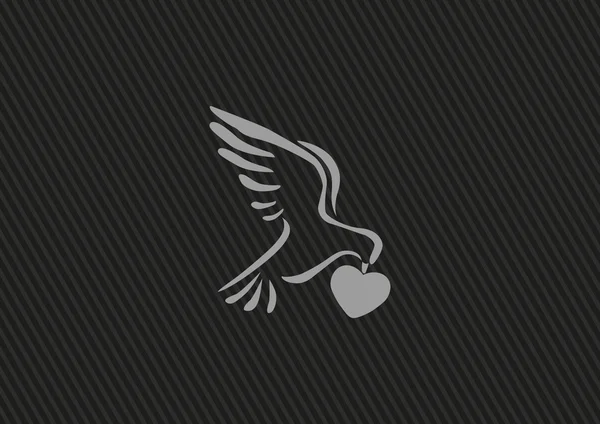 Ikon web Dove - Stok Vektor