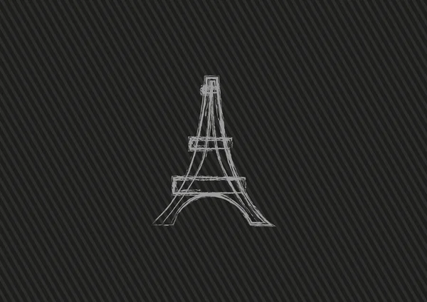 Icono web Torre Eiffel — Archivo Imágenes Vectoriales