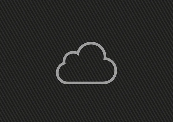 Icône web cloud — Image vectorielle