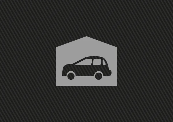 Coche Garaje, icono web . — Vector de stock