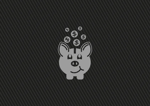 Icône web cochon — Image vectorielle