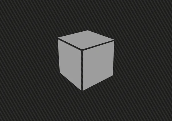 Icône web cube — Image vectorielle