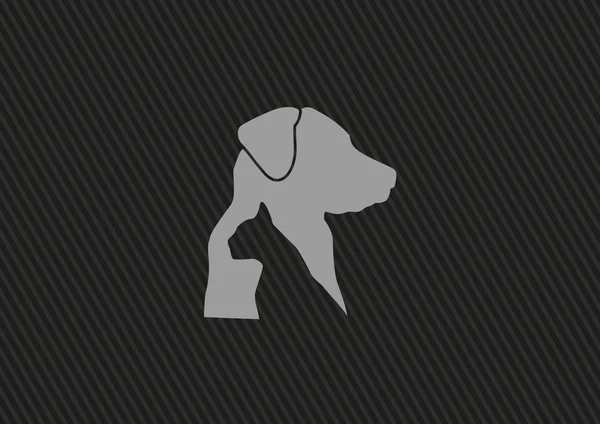 Icono veterinario para perros y gatos — Vector de stock