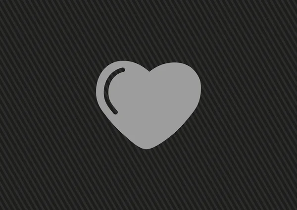 Corazón icono web — Vector de stock