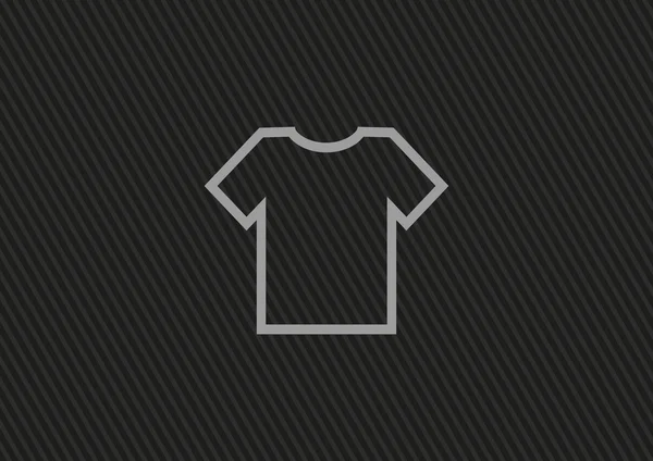 Символ простой футболки — стоковый вектор