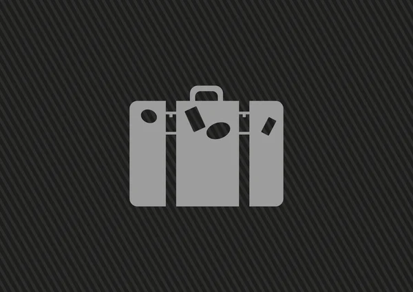 Bolsa de turismo icono web — Vector de stock