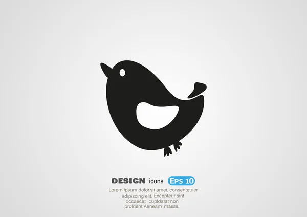 Web bird icon. — Stock Vector