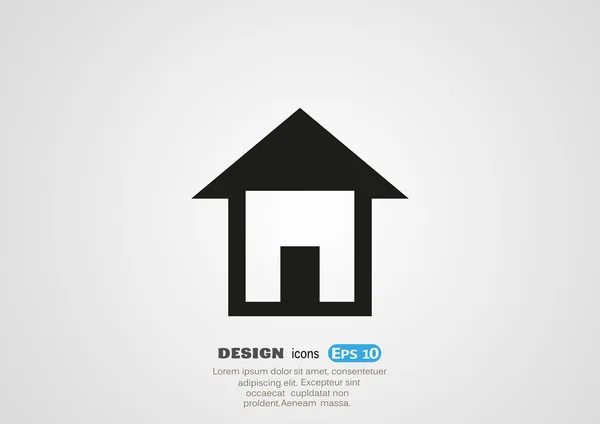 Huis web pictogram — Stockvector