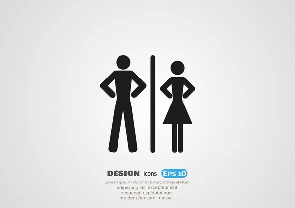 男人和女人的象征 — 图库矢量图片
